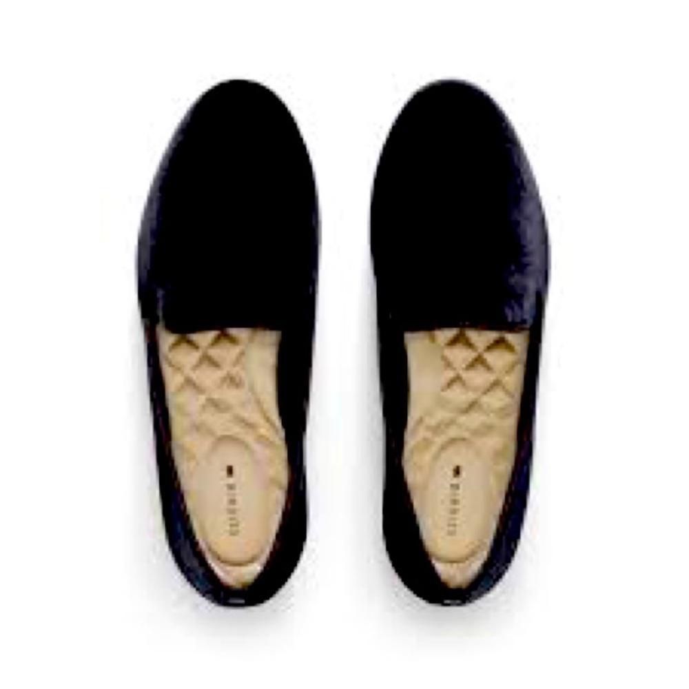 Birdies 7.5 US Women’s Black Velvet Flats with Gold Plush Insole 🥿🖤